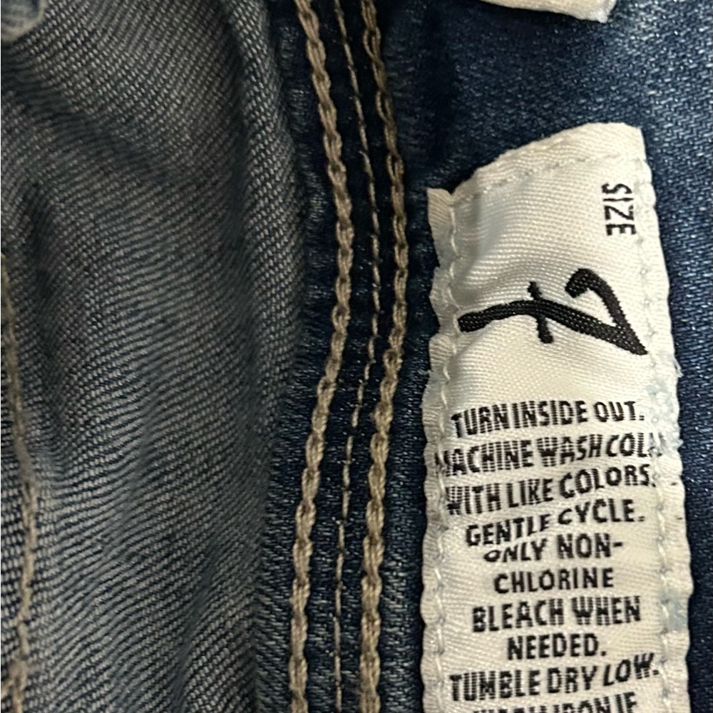 Indigo Rein distressed skinny jeans. Size 7. - Picture 5 of 8